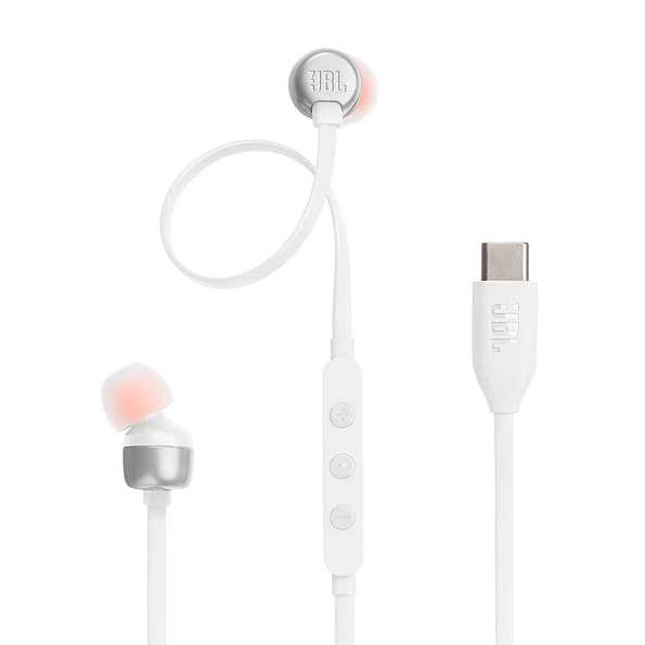 Audífonos JBL Tune 310C USB-C Blanco con Pure Bass y Micrófono 1
