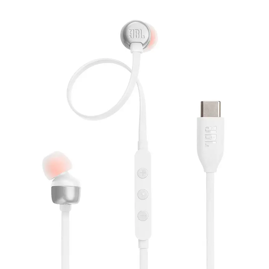 Audífonos JBL Tune 310C USB-C Blanco con Pure Bass y Micrófono 1