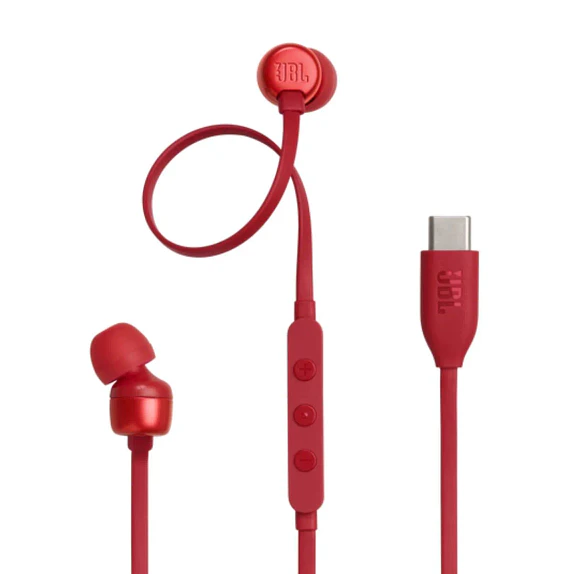 Audífonos JBL Tune 310C USB-C con Micrófono – Rojo 1