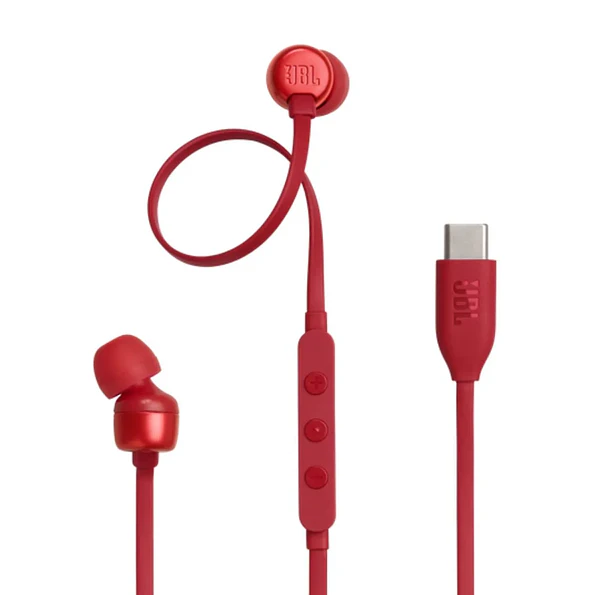Audífonos JBL Tune 310C USB-C con Micrófono – Rojo 1