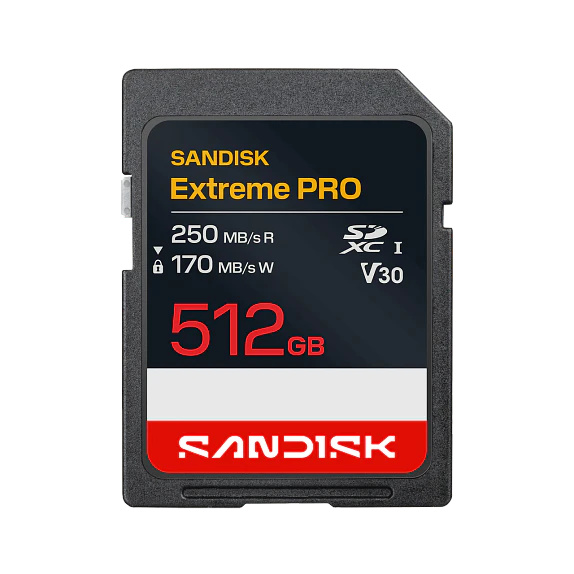 SanDisk Extreme Pro 512GB SDXC UHS-I U3 V30 1