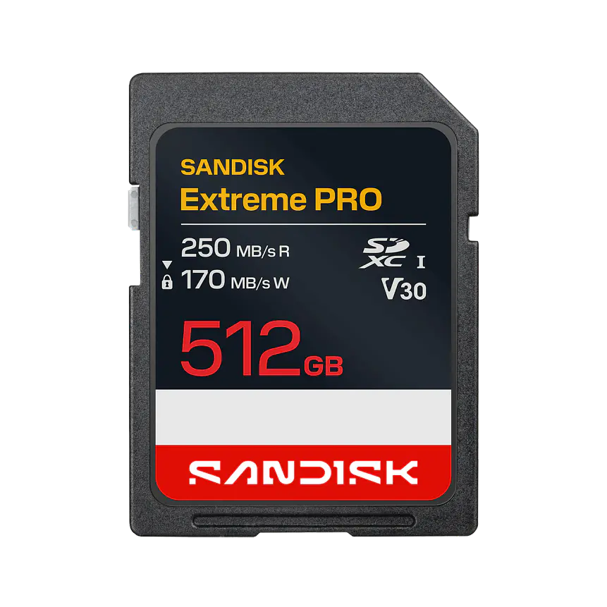 SanDisk Extreme Pro 512GB SDXC UHS-I U3 V30 1