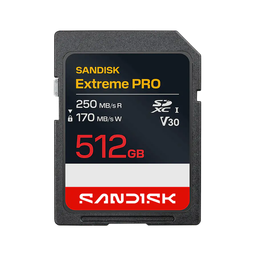 SanDisk Extreme Pro 512GB SDXC UHS-I U3 V30 1