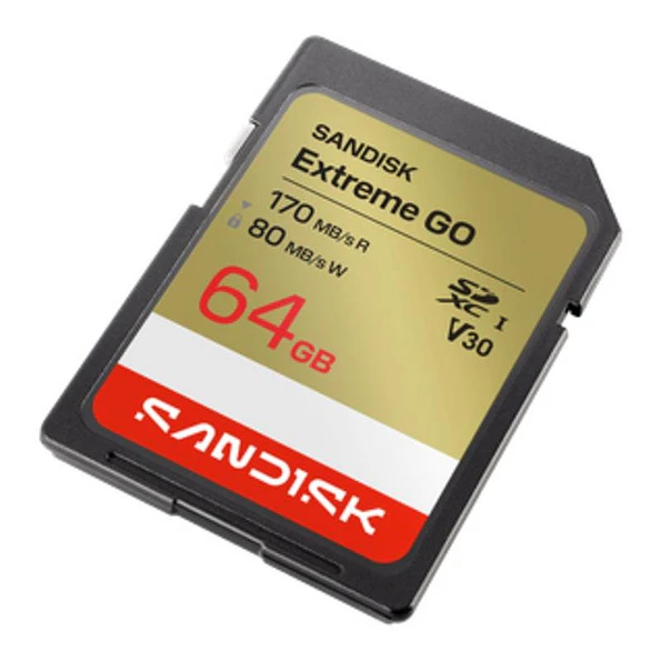 Tarjeta SD SanDisk Extreme GO 64GB UHS-I U3 V30 170MB/s 2