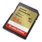 Tarjeta SD SanDisk Extreme GO 64GB UHS-I U3 V30 170MB/s - Miniatura 2