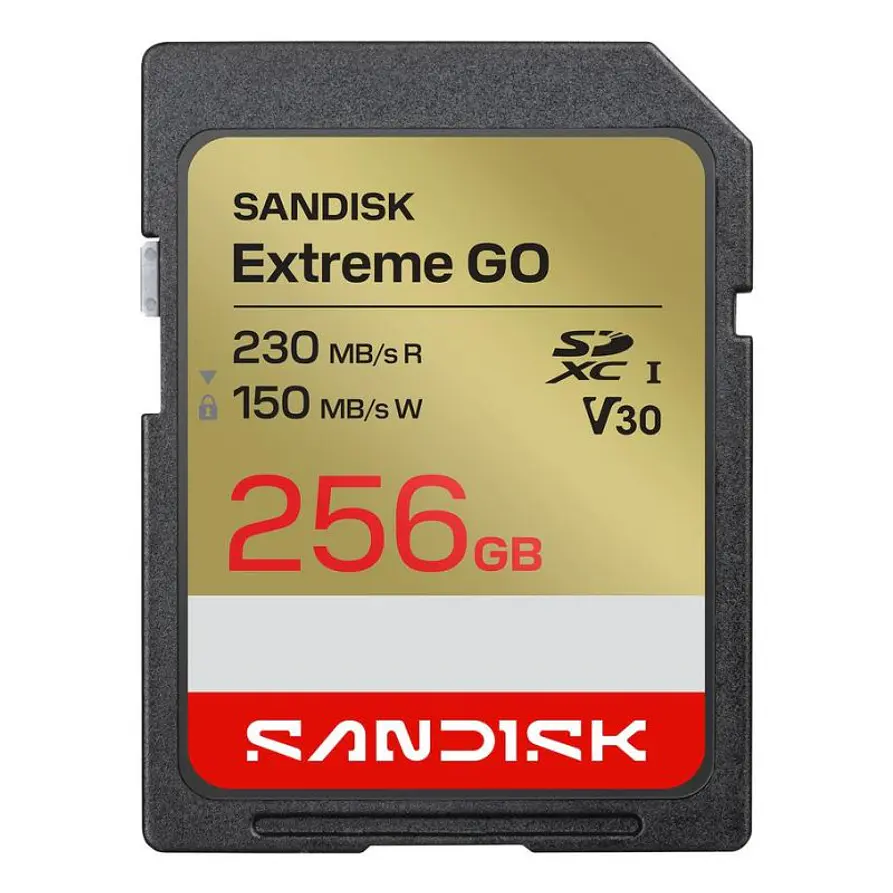 Tarjeta SD SanDisk Extreme 256GB SDXC UHS-I U3 V30 1