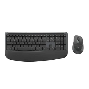 Kit Teclado y Mouse Inalámbrico Logitech Signature Comfort Plus MK880 Bluetooth 4000 DPI Español Negro
