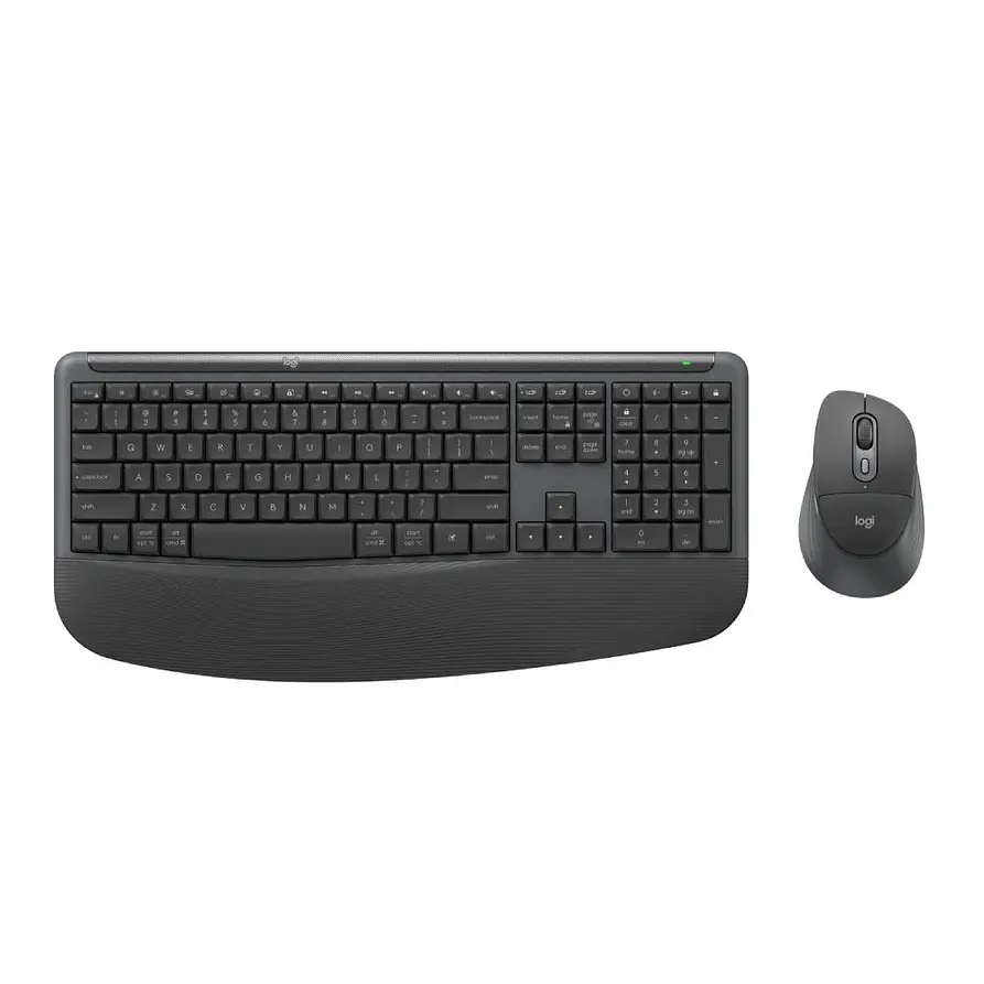 Kit Teclado y Mouse Inalámbrico Logitech Signature Comfort Plus MK880 Bluetooth 4000 DPI Español Negro 1