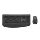 Kit Teclado y Mouse Inalámbrico Logitech Signature Comfort Plus MK880 Bluetooth 4000 DPI Español Negro - Miniatura 1