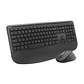 Kit Teclado y Mouse Inalámbrico Logitech Signature Comfort Plus MK880 Bluetooth 4000 DPI Español Negro - Miniatura 2