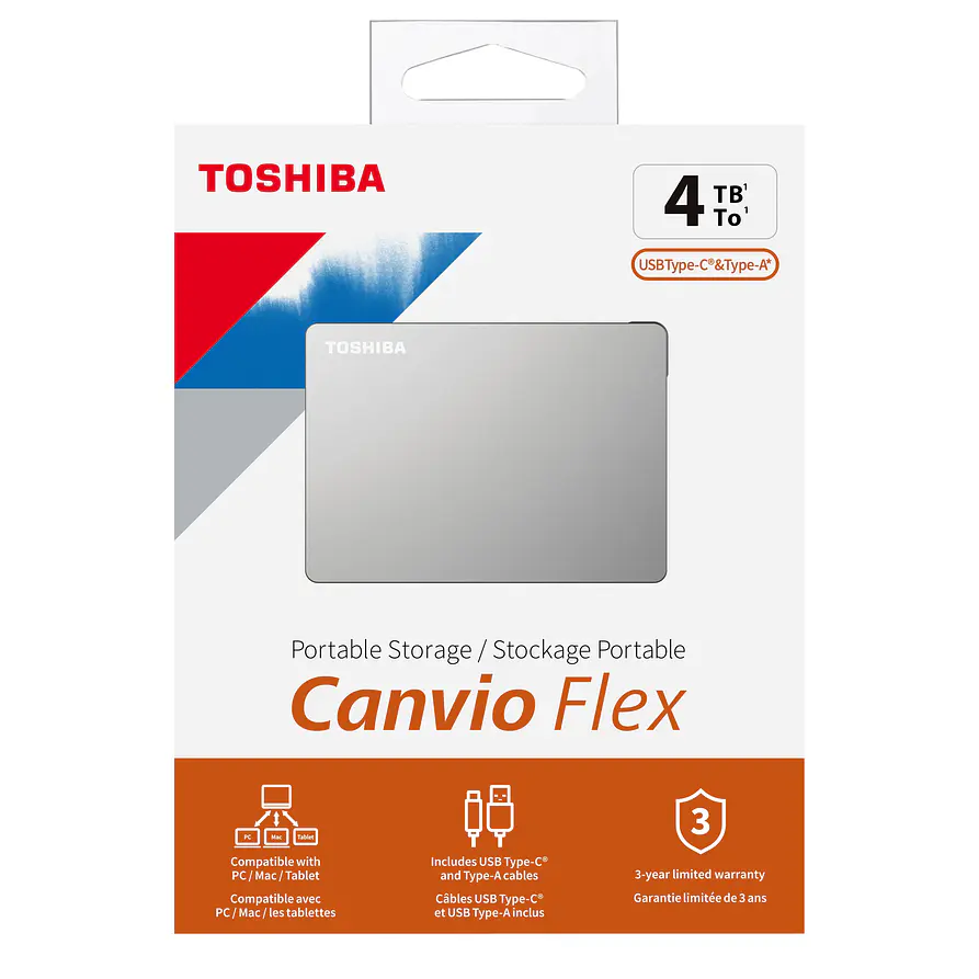 Disco Duro Externo Toshiba Canvio Flex 4TB USB 3.2 para Mac y PC 2