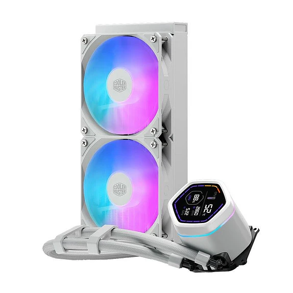 Refrigeración Líquida Cooler Master MasterLiquid Core Nex Digital 240 ARGB White 2