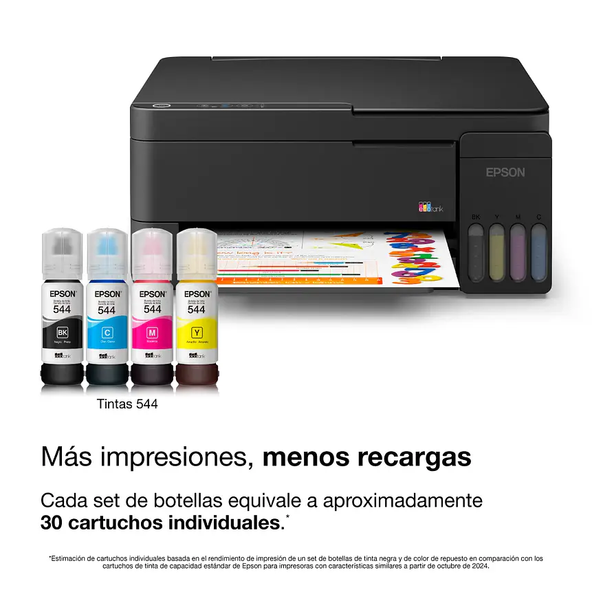 Impresora Multifuncional Epson EcoTank L3310 Color USB 3
