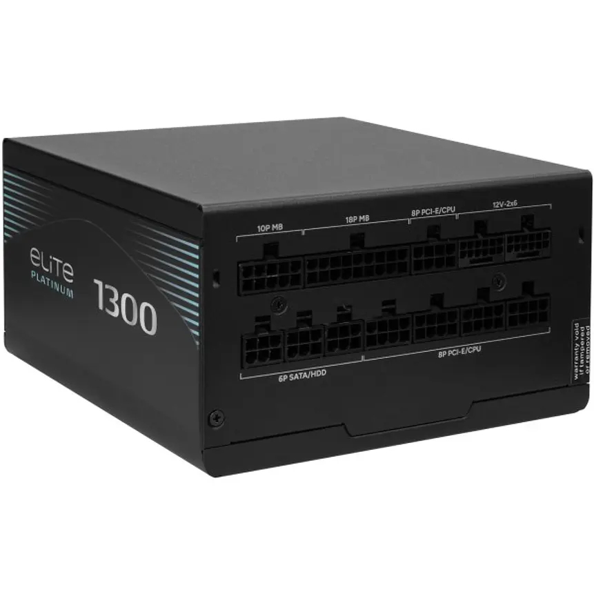 Fuente de Poder Cooler Master Elite Platinum 1300W 80 Plus Platinum Modular 1
