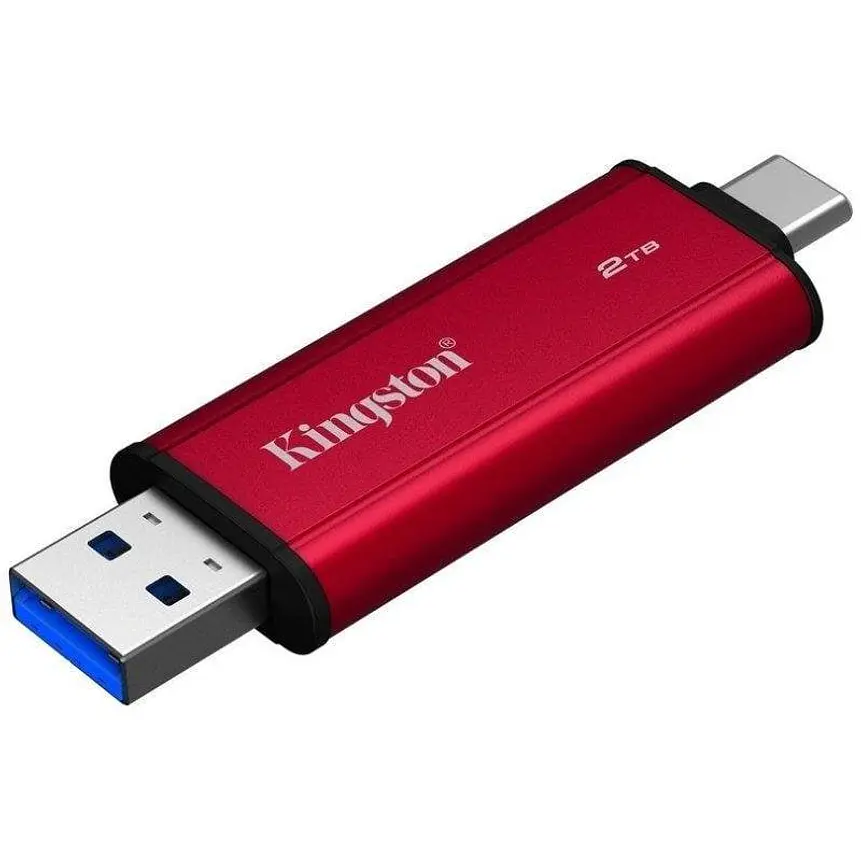 SSD Externo Kingston Dual 2TB USB-C y USB-A 1050 MB/s 4