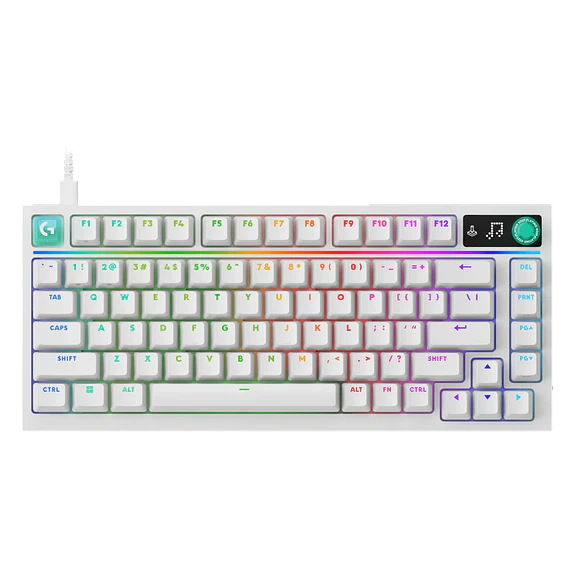 Teclado Mecánico Gamer Logitech G316 X 75 White RGB 75% US 1