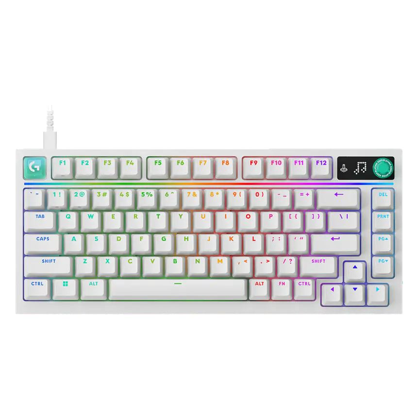 Teclado Mecánico Gamer Logitech G316 X 75 White RGB 75% US 1