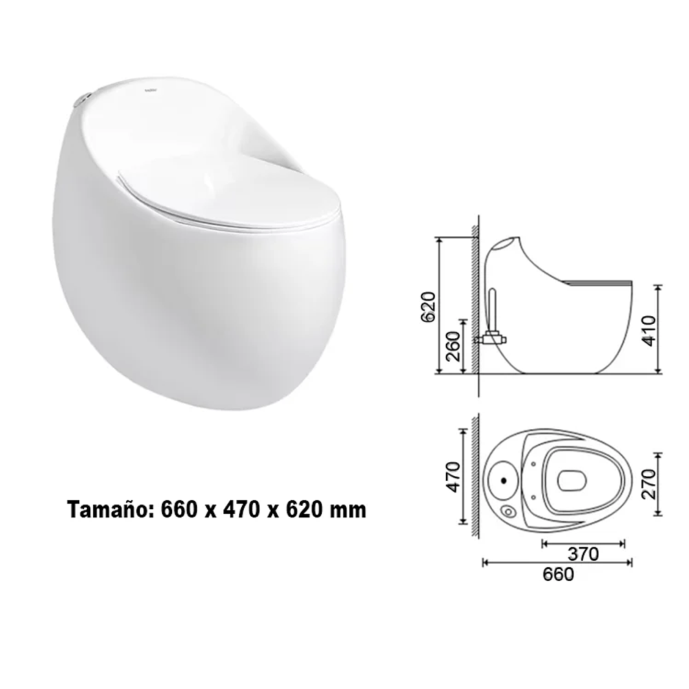 Sanitario One Piece Carrara