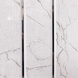 Cielo PVC Ranurado Mármol Blanco Brillante (250mm x 5950mm x 7mm)