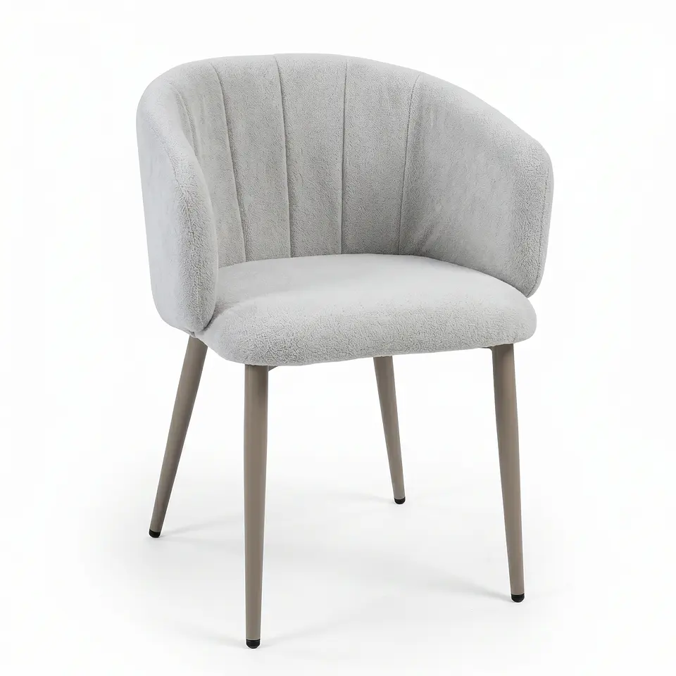Silla de Comedor Elegante en Terciopelo con Patas de Metal (Modelo 80465B-N15) 1