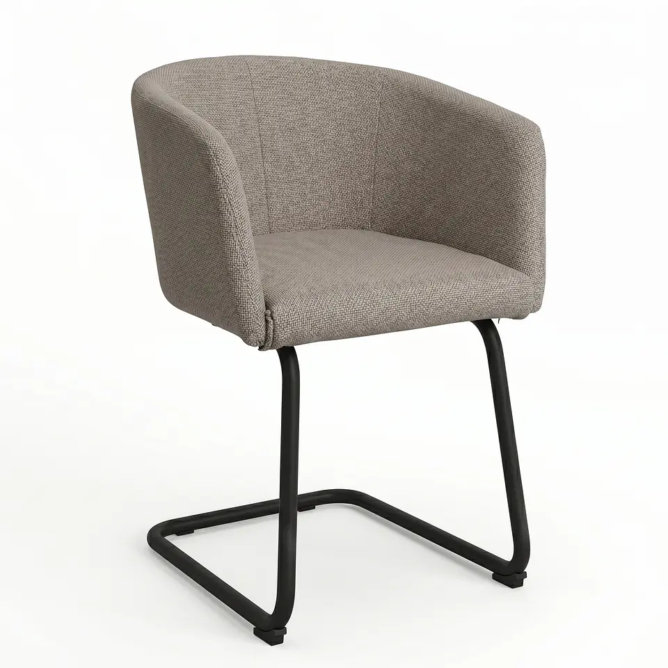 Silla de Comedor Moderna de Terciopelo con Patas de Metal (Modelo 80135D-F24) 1