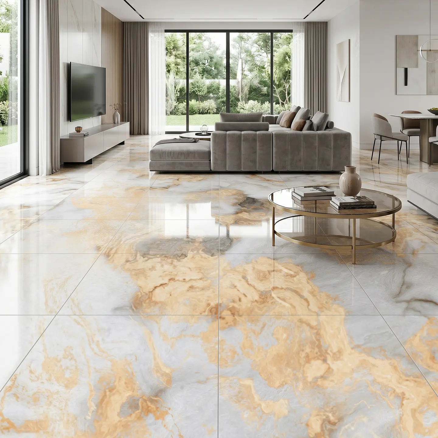 PORCELANATO ABSTRACT GOLD 60X60 PULIDO 2