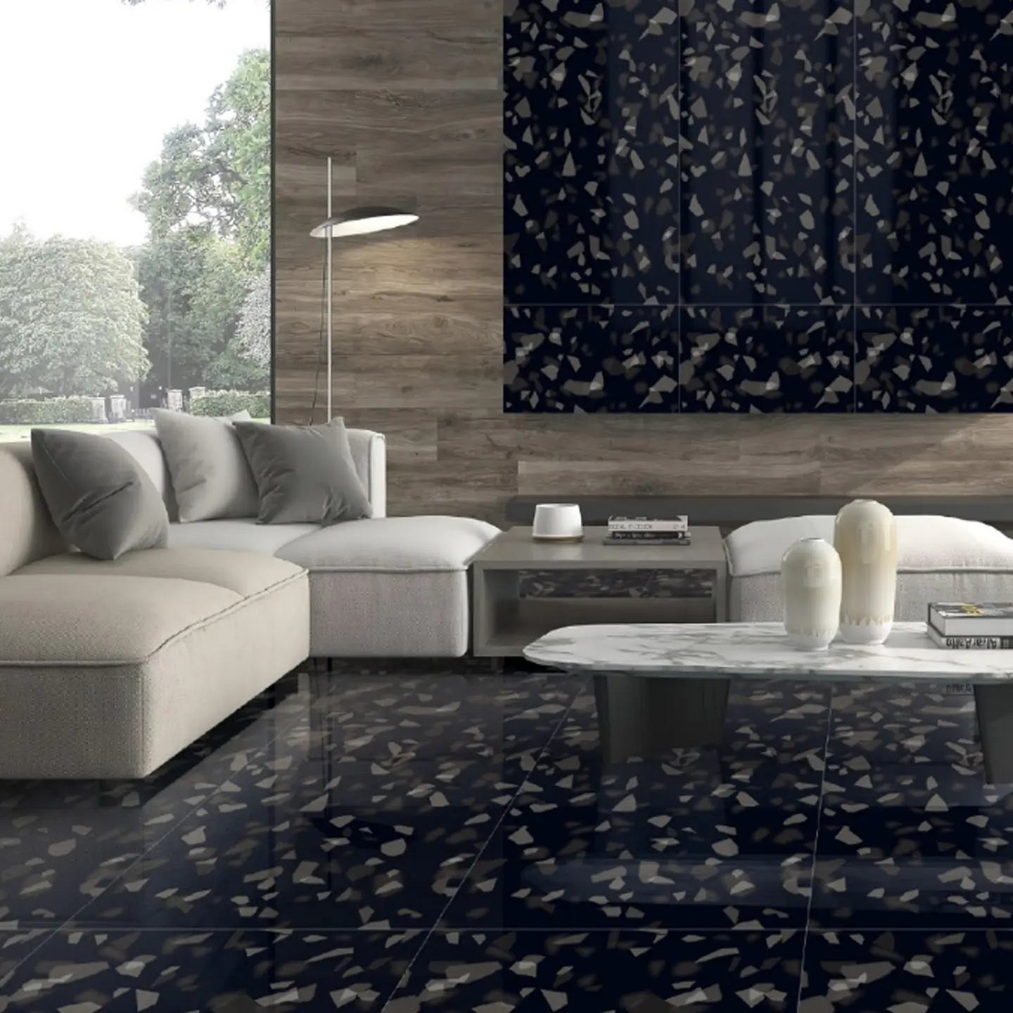 PORCELANATO IRON BLACK 60X120 HIGH GLOSSY 2