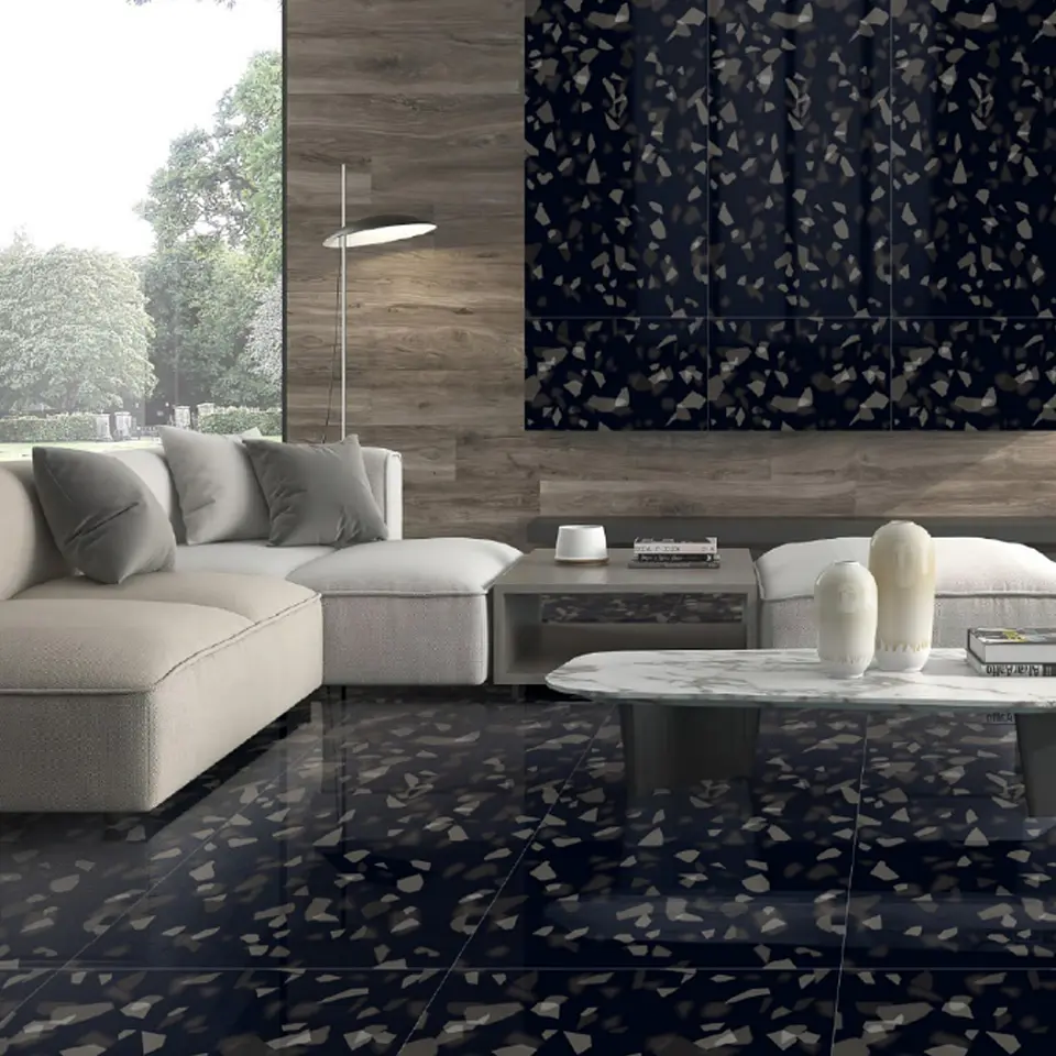 PORCELANATO IRON BLACK 60X120 HIGH GLOSSY 2