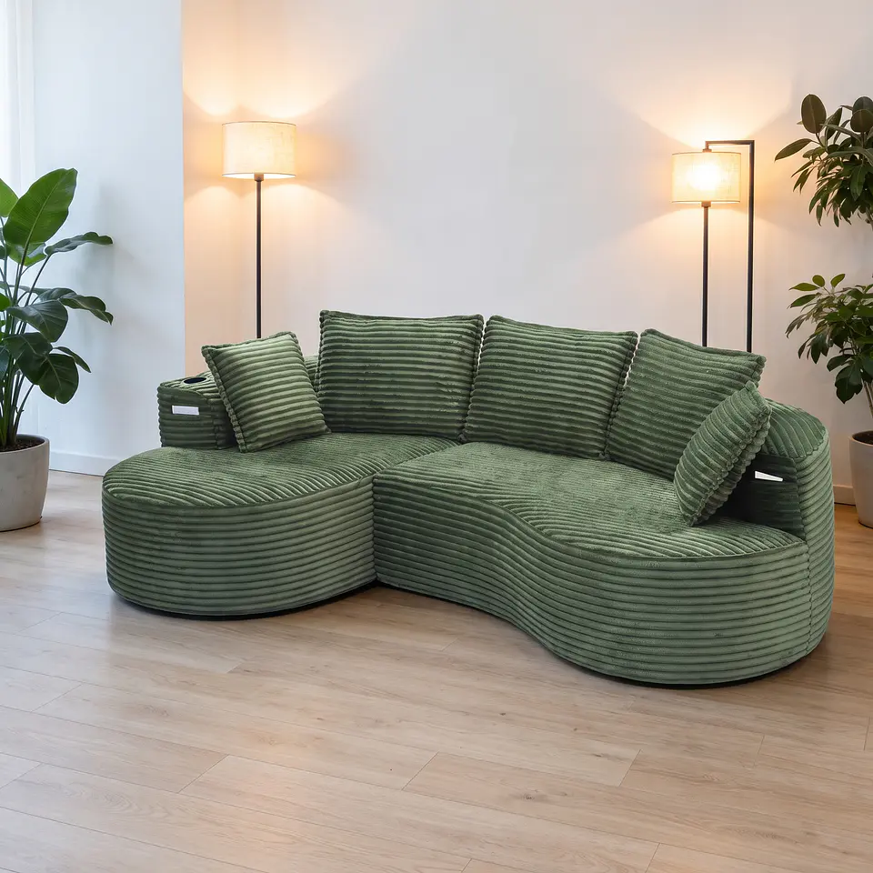 Sofá Seccional con Chaise Longue Modelo 76450S | Diseño Lounge Extra Profundo 2