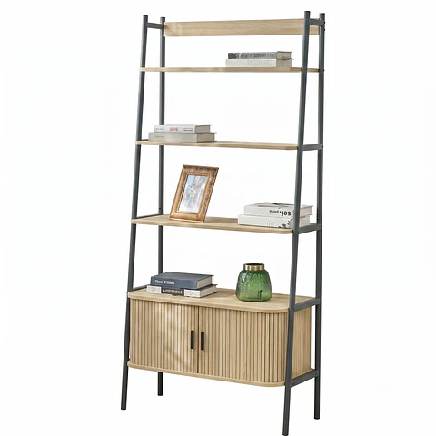 Estantería de Sala de Estar Modelo 31280G | Diseño Vertical y Exhibición Elegante