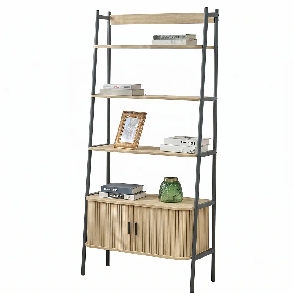 Estantería de Sala de Estar Modelo 31280G | Diseño Vertical y Exhibición Elegante 1