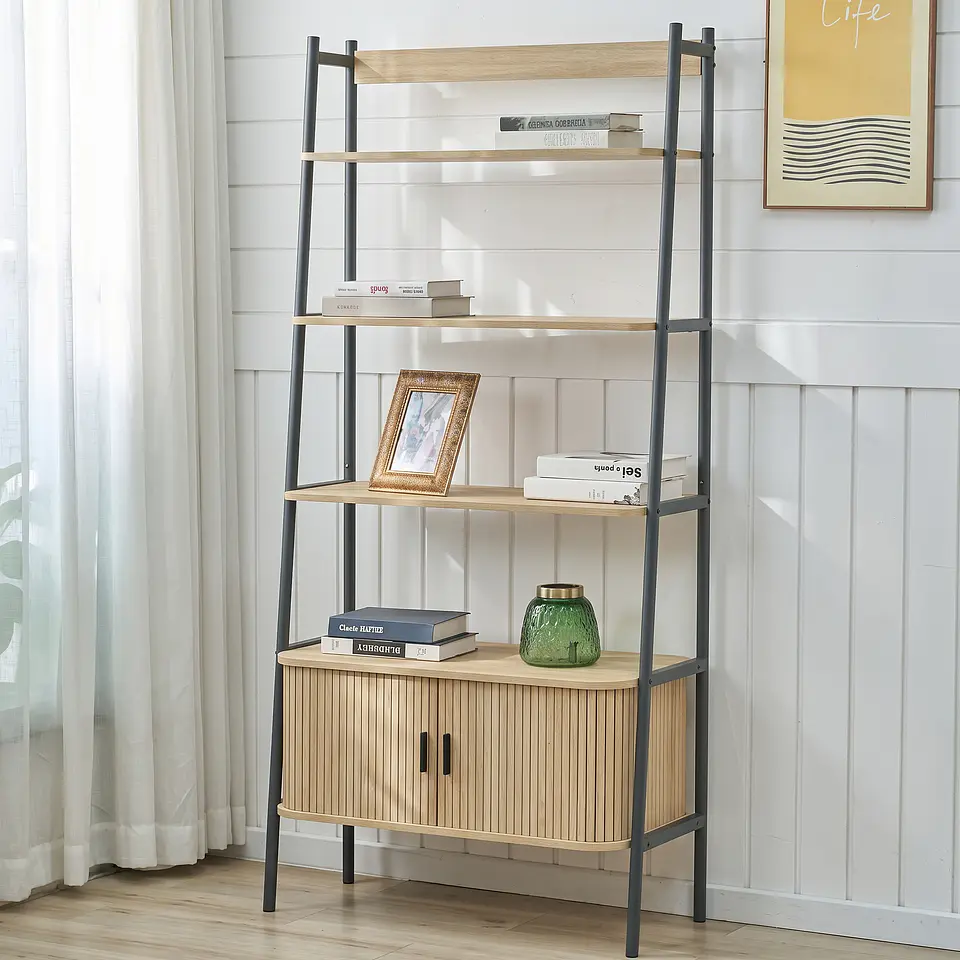 Estantería de Sala de Estar Modelo 31280G | Diseño Vertical y Exhibición Elegante 2