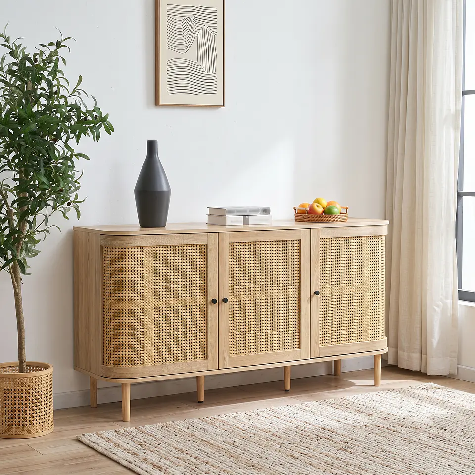 Aparador Moderno para Sala de Estar Modelo 31516 | 150 cm de Elegancia y Organización 2