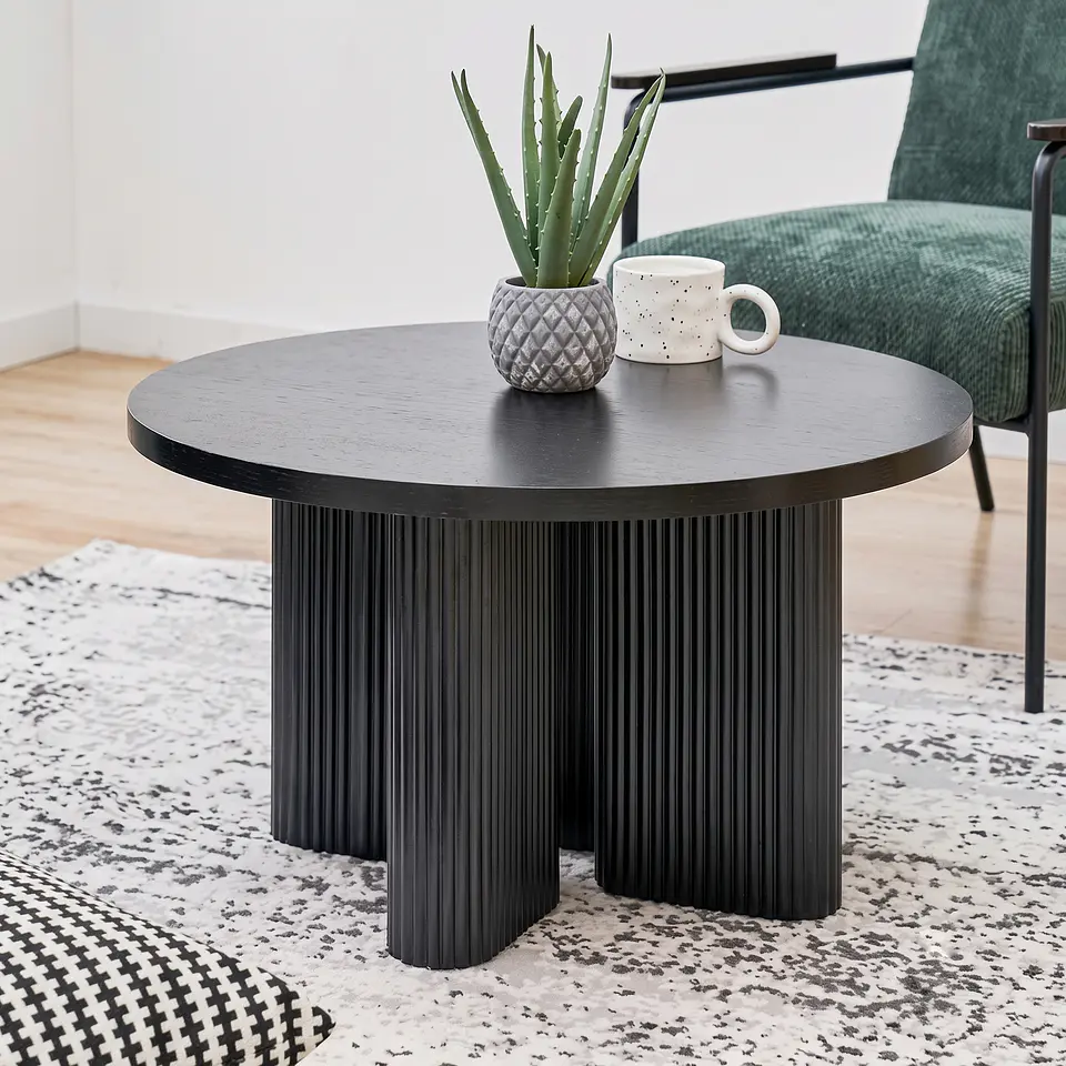 Mesa de Centro Redonda Modelo 85102C-DIA70 | 70 cm de Elegancia y Fluidez 2