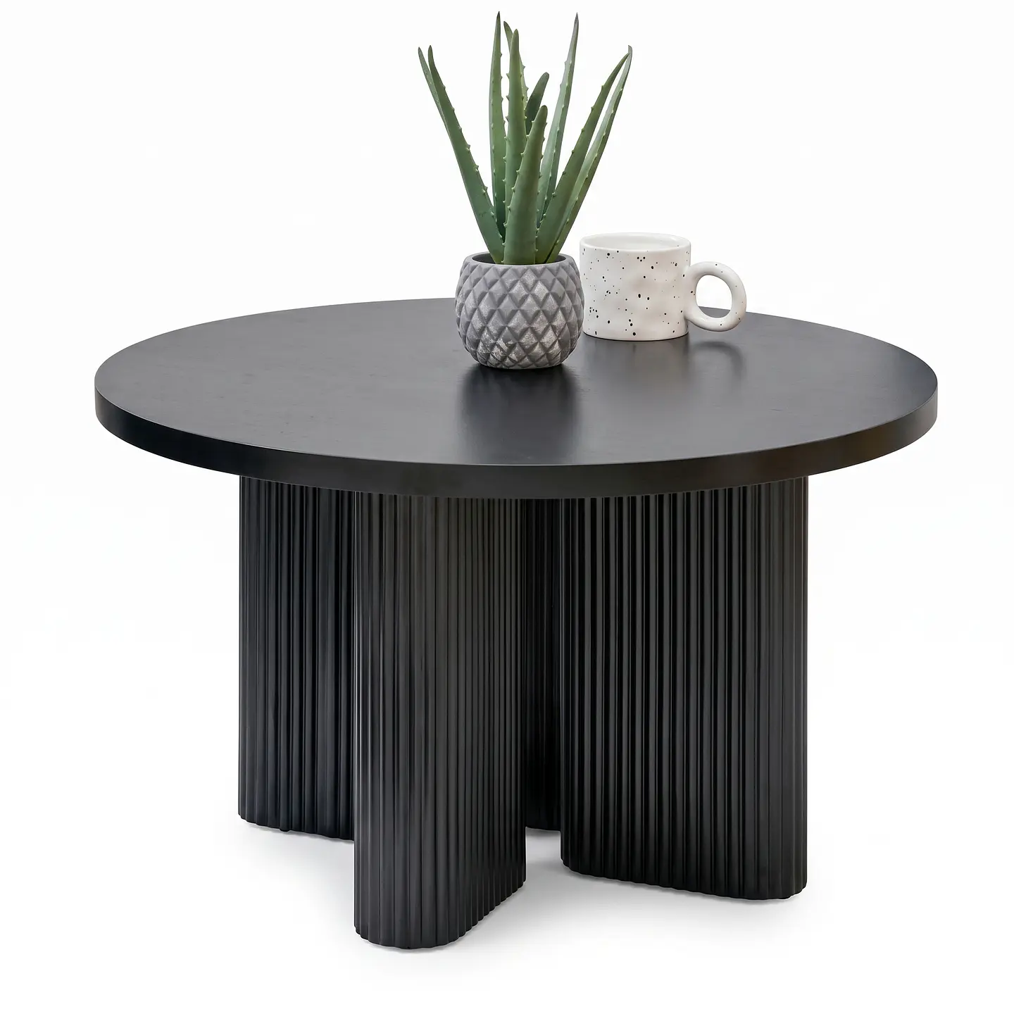 Mesa de Centro Redonda Modelo 85102C-DIA70 | 70 cm de Elegancia y Fluidez 1