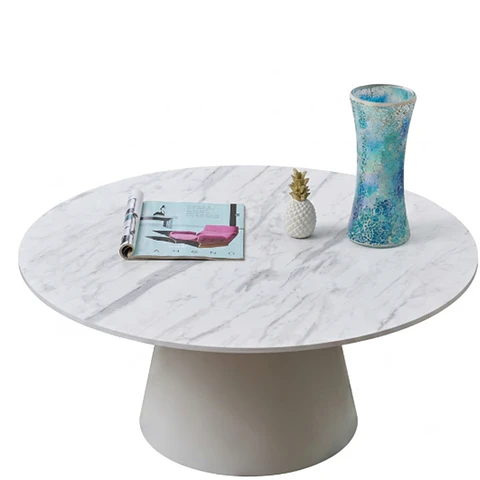 Mesa de Centro Redonda Modelo 85056B-DIA90 | Gran Formato de 90 cm para Sala de Estar