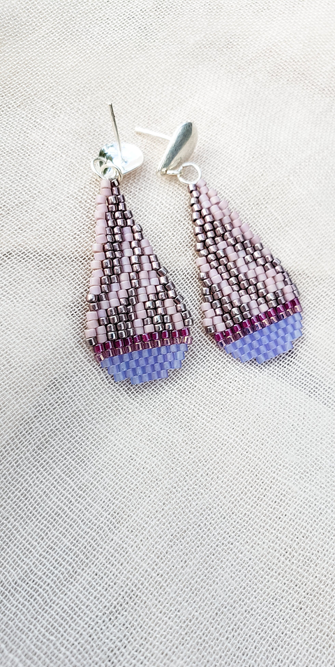 Aros Zebra Pop Lilas