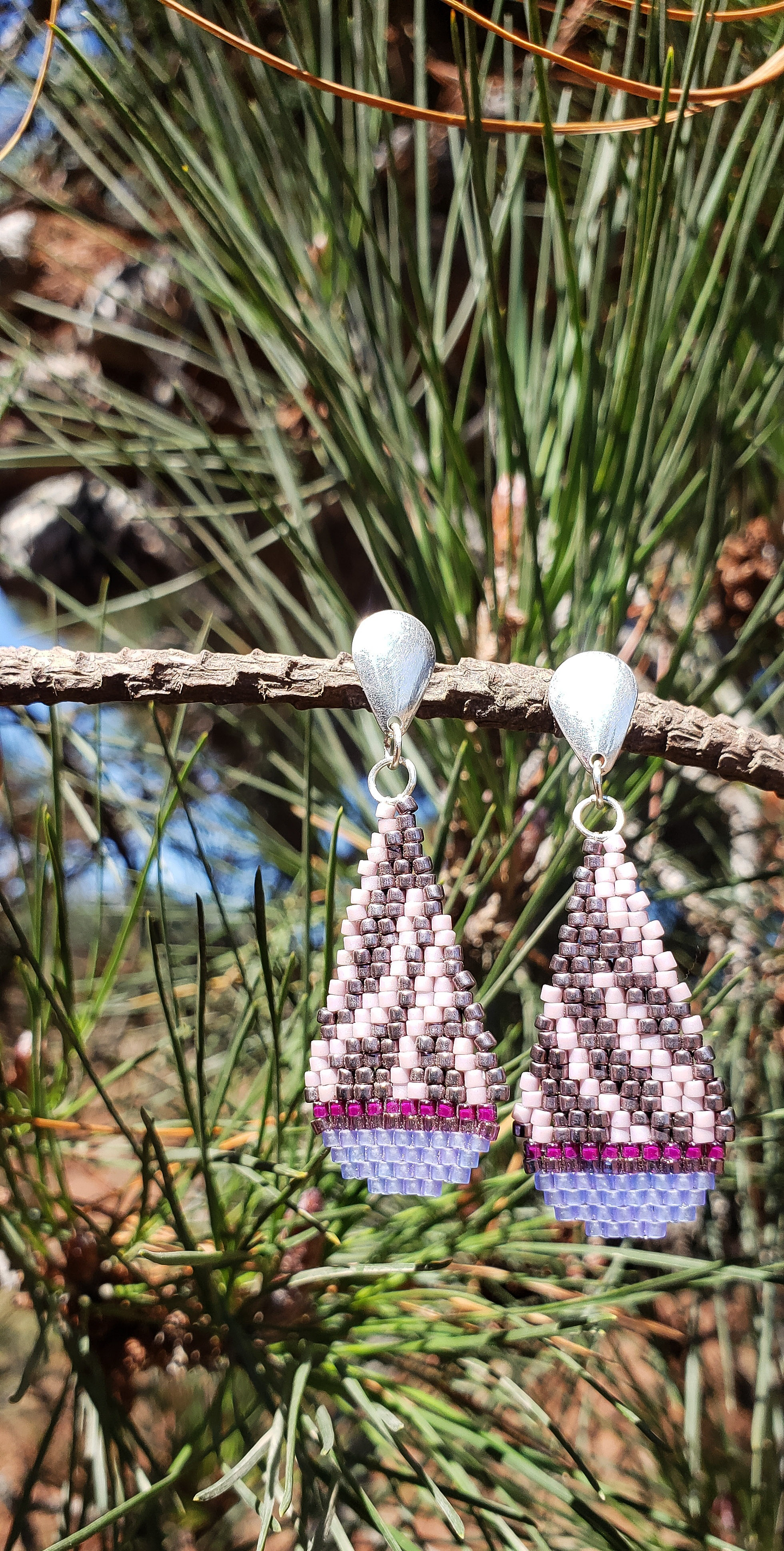 Aros Zebra Pop Lilas 2