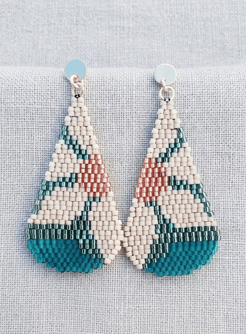 Aros Flores Turquesa