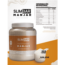 Batido Slimbar Whey Protein - Manjar 900gr.