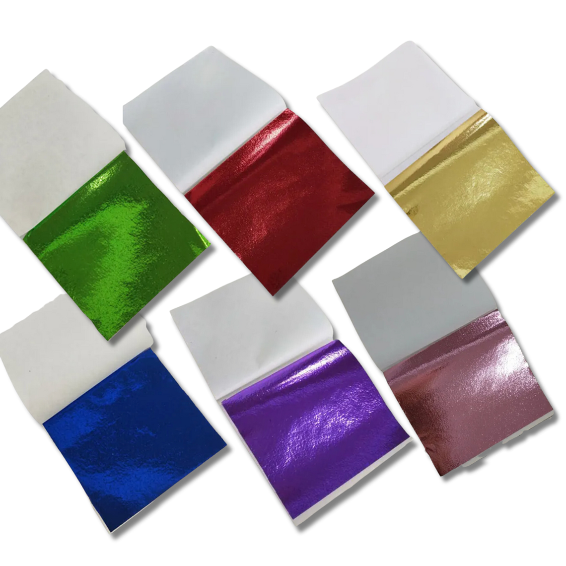 Hojas de glitter metalico foil. 1