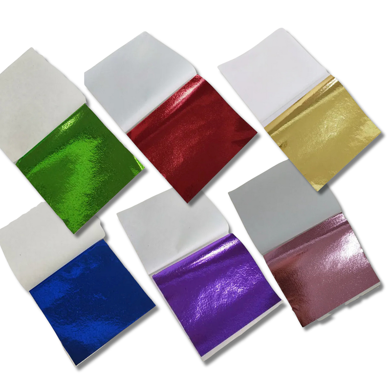 Hojas de glitter metalico foil. 1
