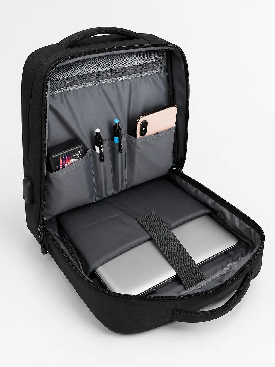 Connect Pro Backpack | Mochila Executiva Impermeável com Porta USB 4