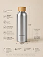 Bamboo Hydrate Bottle | Garrafa de Alumínio 550 ml Personalizada - Thumbnail 2
