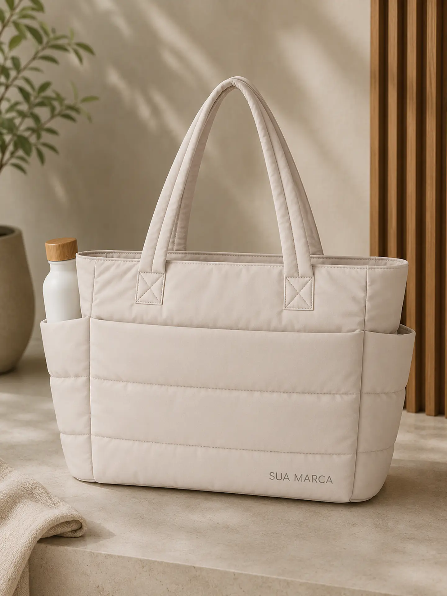 Luma Tote Puff Premium Multifuncional 15,6” Personalizada 1