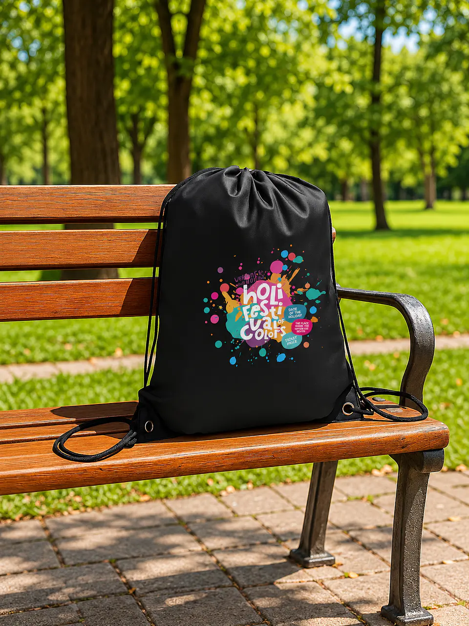 Mochila Sacola em Nylon 190D – 42 x 32 cm 6