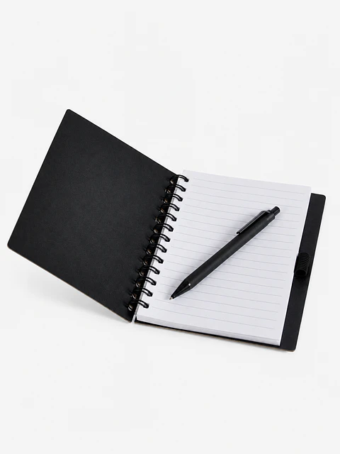 Caderno Espiral Reciclado com Caneta