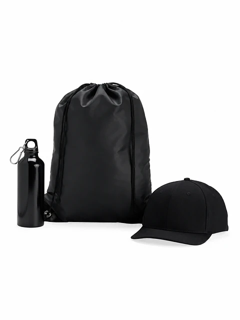 Move Active Kit | Mochila Sacola, Garrafa e Boné