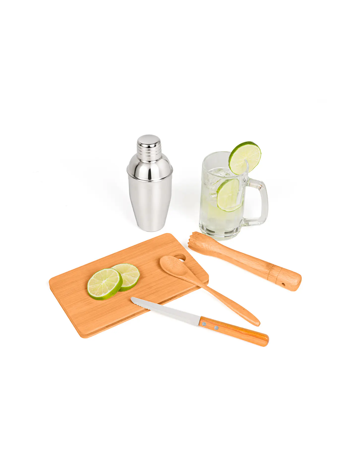 Kit Bar Bamboo Caipi | 6 Peças para Drinks e Cerveja 6