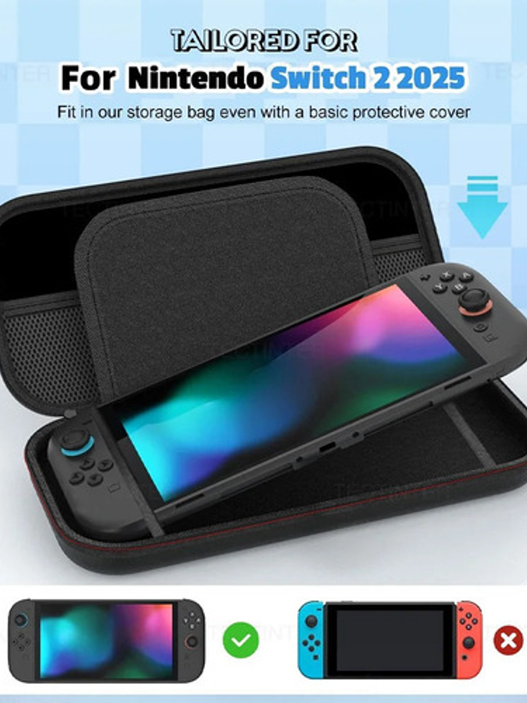 Estuche Protector Eva Para Nintendo Switch 2 Con Ranuras 2